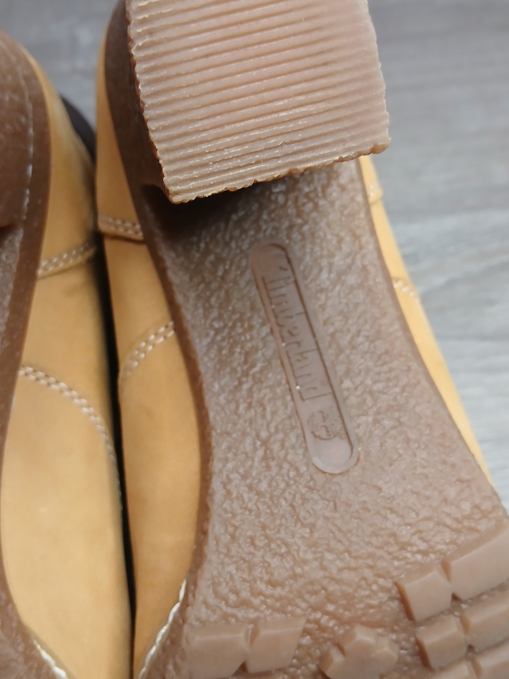 Timberland Wheat and Dark Brown Lace-Up Block Heel Ankle Boots - Picture 5 of 12